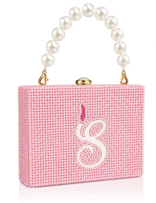 Pink Her Luxe Rhinestone Humidor Purse