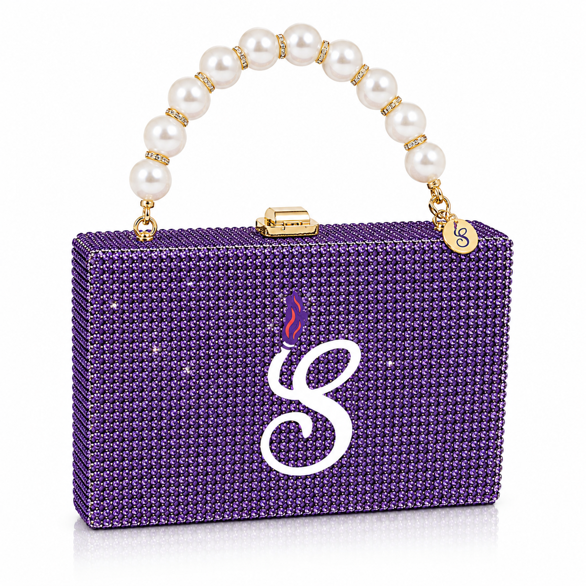 Boss Vixen Luxe Signature Rhinestone Humidor Purse