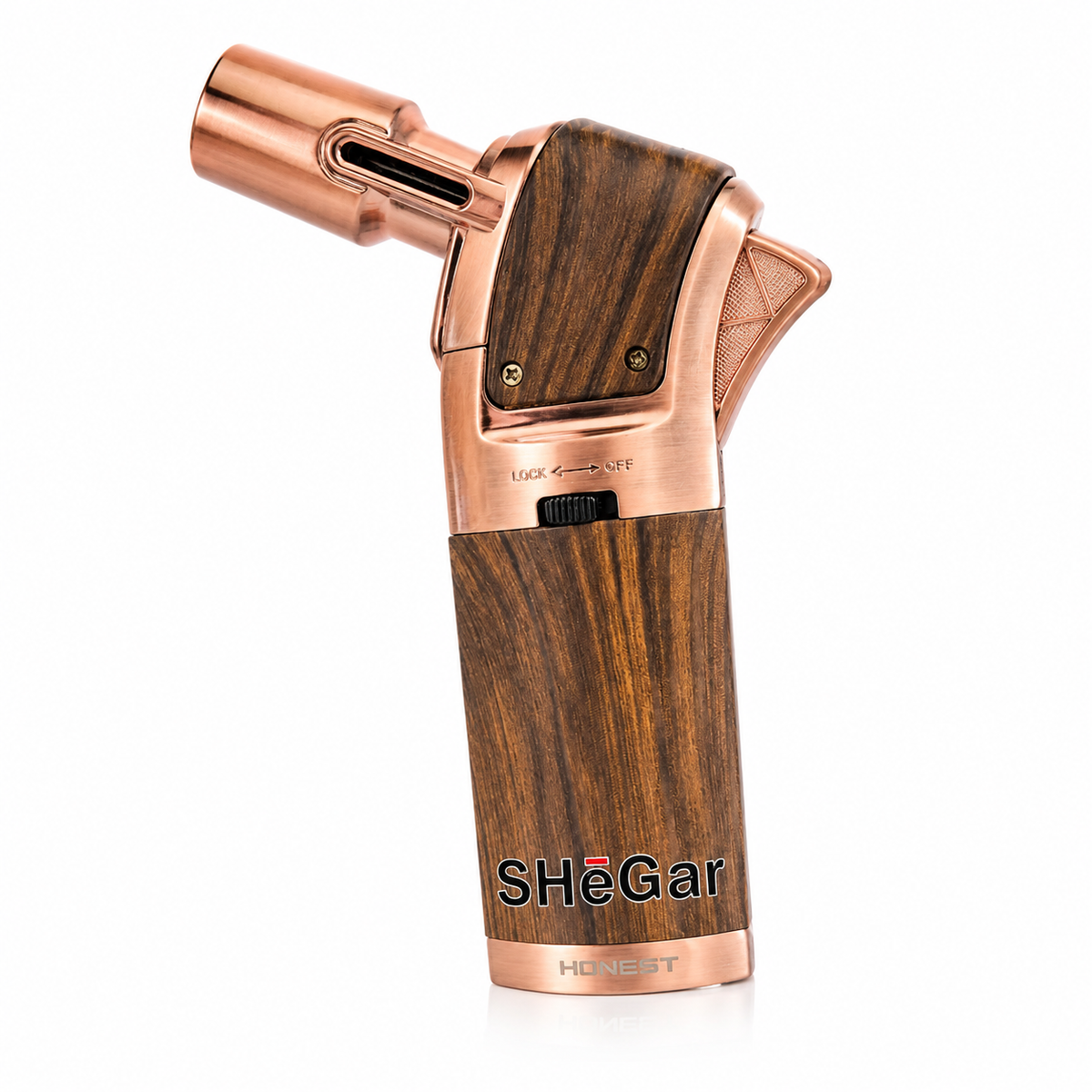 Unisex Copper Wood Grain Torch