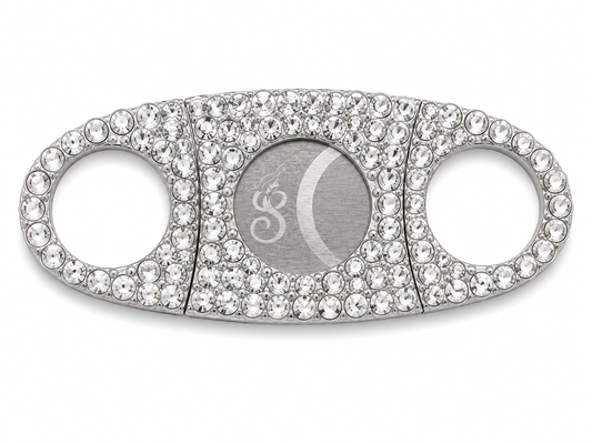 Aurora Ice  Luxe Rhinestone Straight-Cut Cigar Cutter