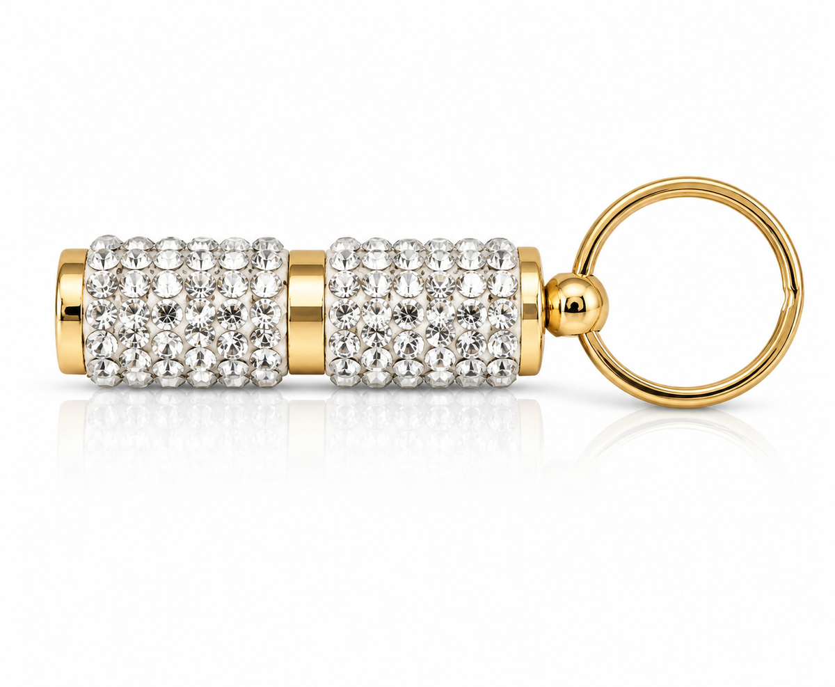 Aurora Ice Luxe Rhinestone Hole Punch- Key chain