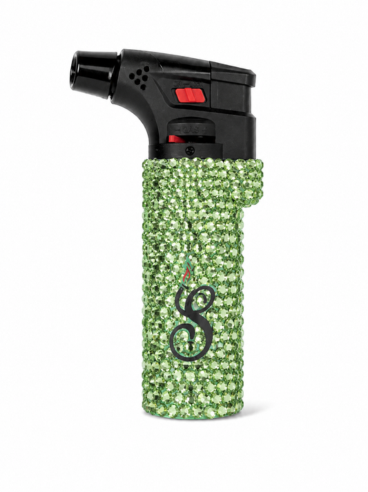 Emerald Luxe Rhinestone Torch