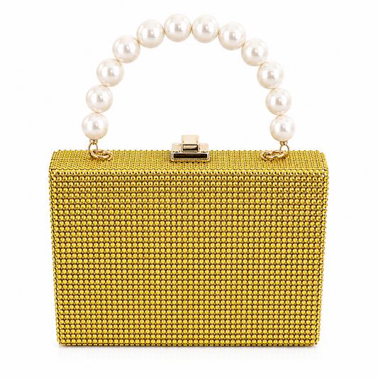 Gold Amber Luxe Logo Free Humidor Purse
