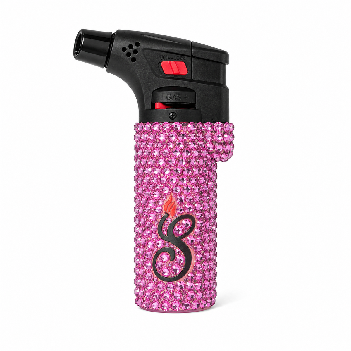 Pink Gloss Luxe Rhinestone Torch