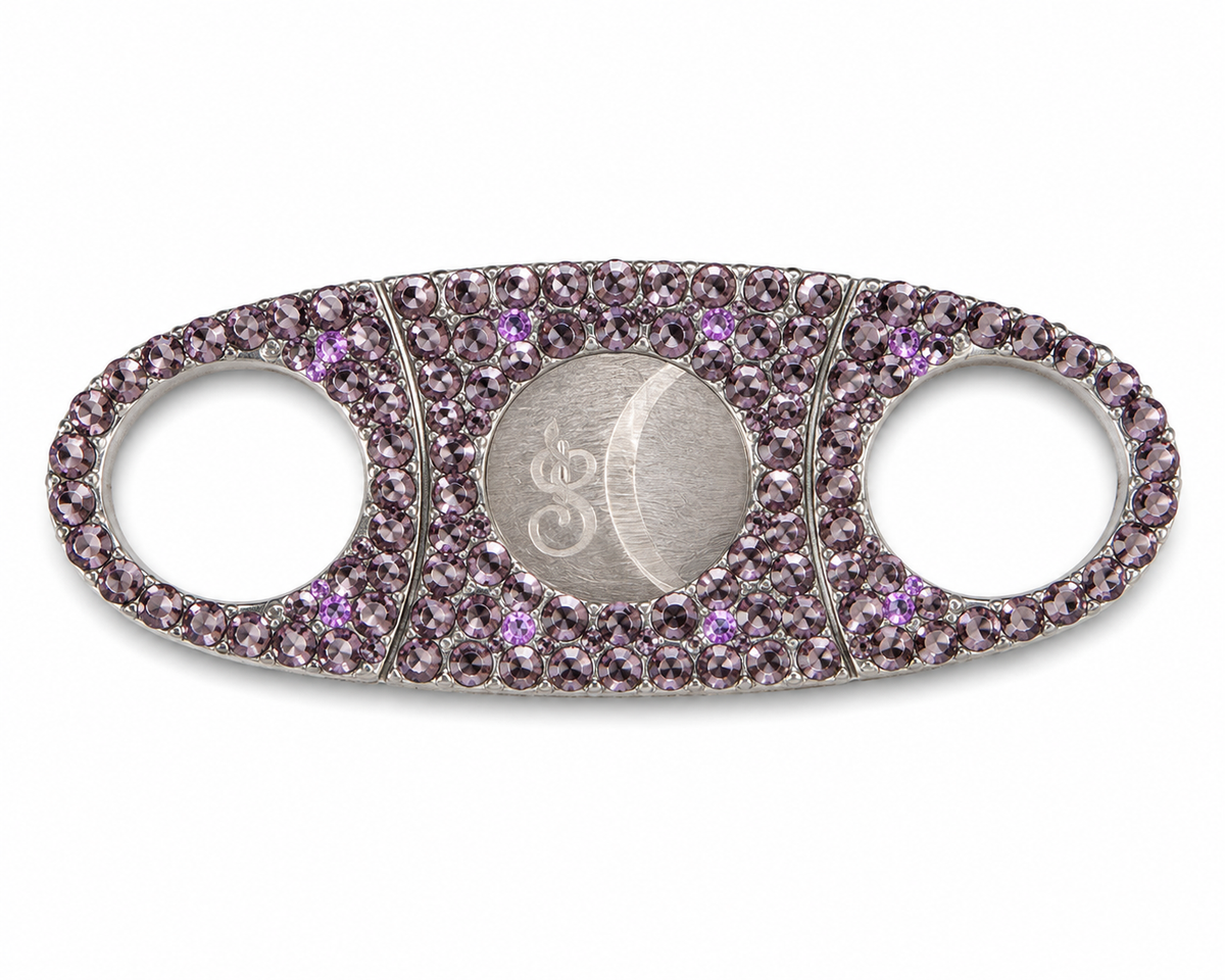 Boss Vixen Luxe Rhinestone Straight Cut Cigar Cutter