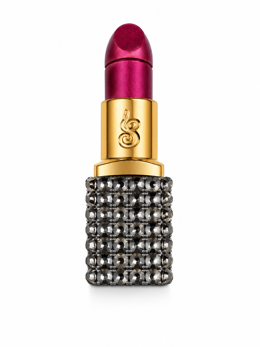 Midnight Onyx Luxe Rhinestone Lipstick Lighter