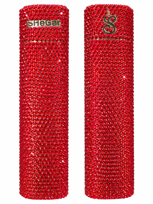 Ruby Reign Luxe Rhinestone Cigar Case