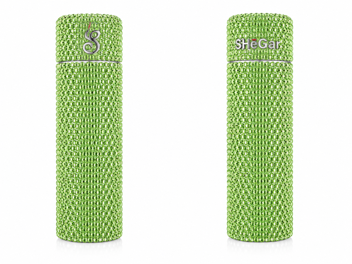 Emerald Luxe Rhinestone Cigar Case